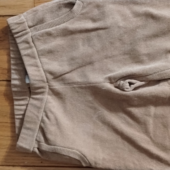 NWOT Wynne Lounge cocoa velour joggers deep pockets Sz PXXS - Picture 3 of 9